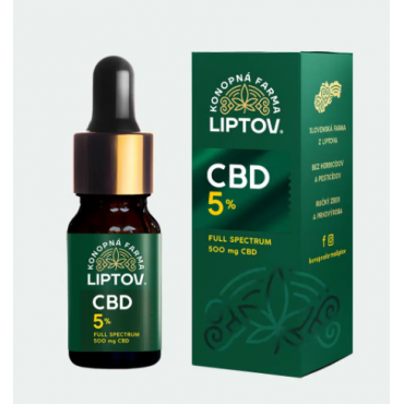 CBD OLEJ 5 % FULL SPECTRUM – LIPTOV - 10ml