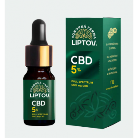 CBD OLEJ 5 % FULL SPECTRUM – LIPTOV - 10ml